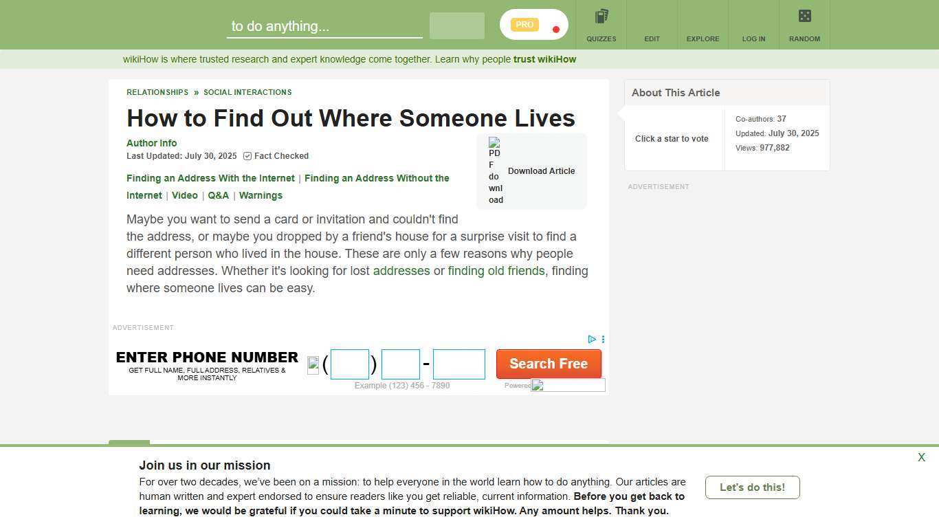 How to Find Out Where Someone Lives: 8 Steps (with Pictures)