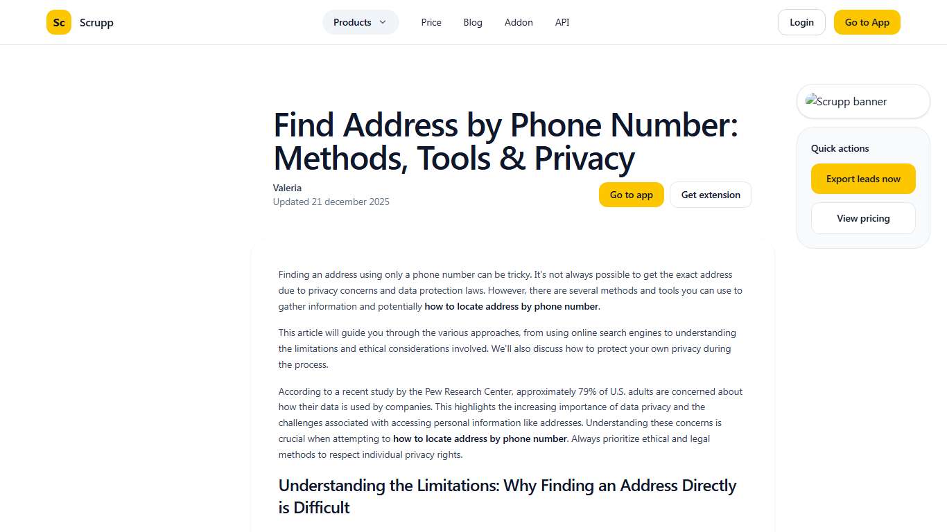 Find Address by Phone Number: Methods, Tools & Privacy